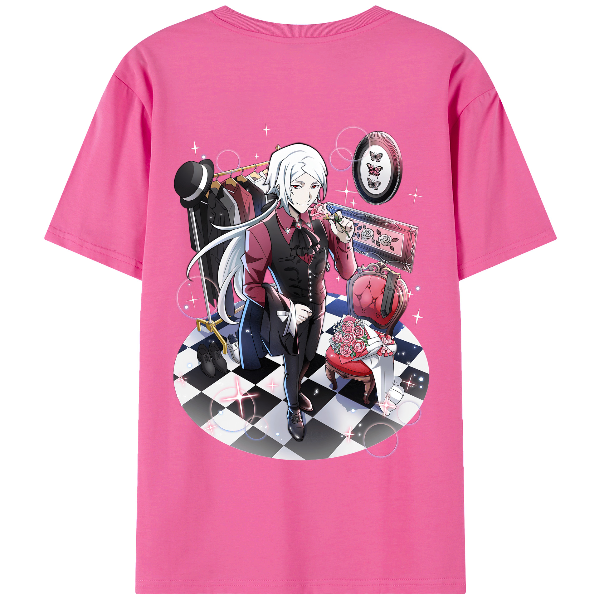 （画像用） 文豪ストレイドッグス Bungo Stray Dogs レディース半袖Tシャツ(バックプリント)